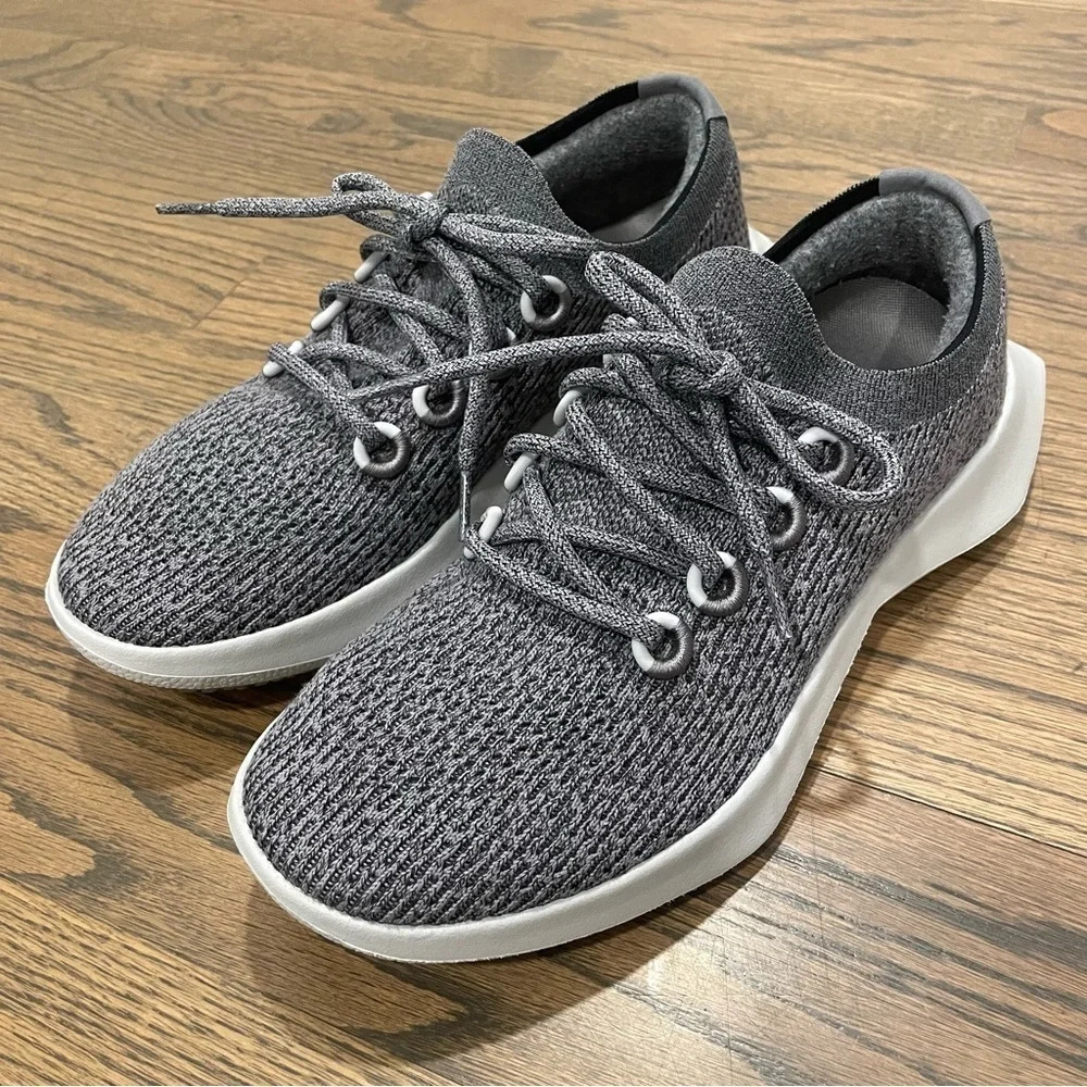 Allbirds Tree Dasher 2  Medium Grey (Light Grey Sole) Women size 10